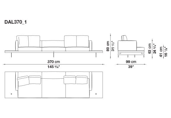 3-местный тканевый диван B&B Italia док ARCH-00033457 - Вид №68