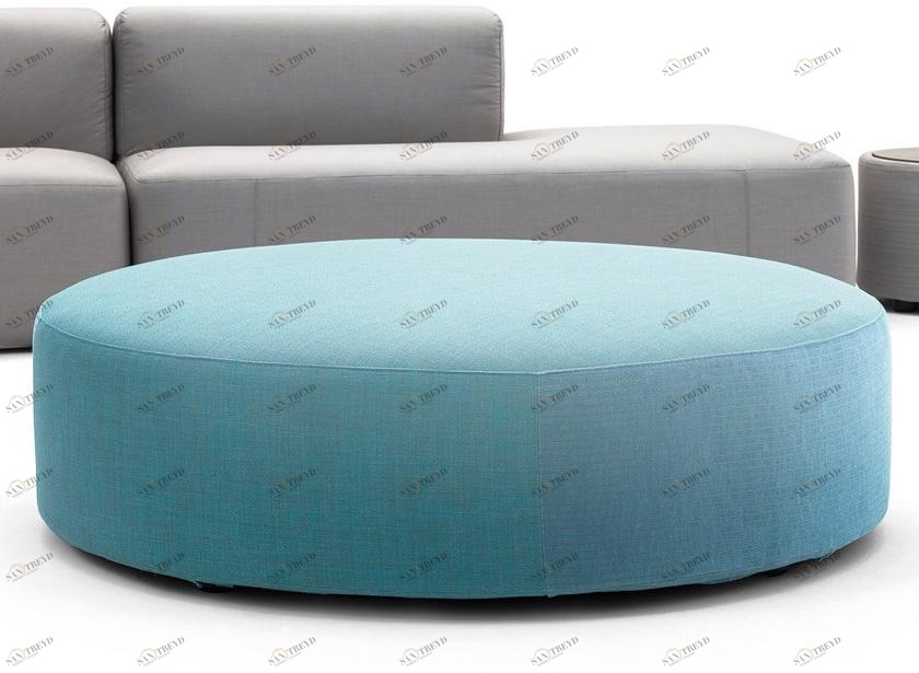 Varaschin Круглый садовый пуф из ткани Belt 221p4