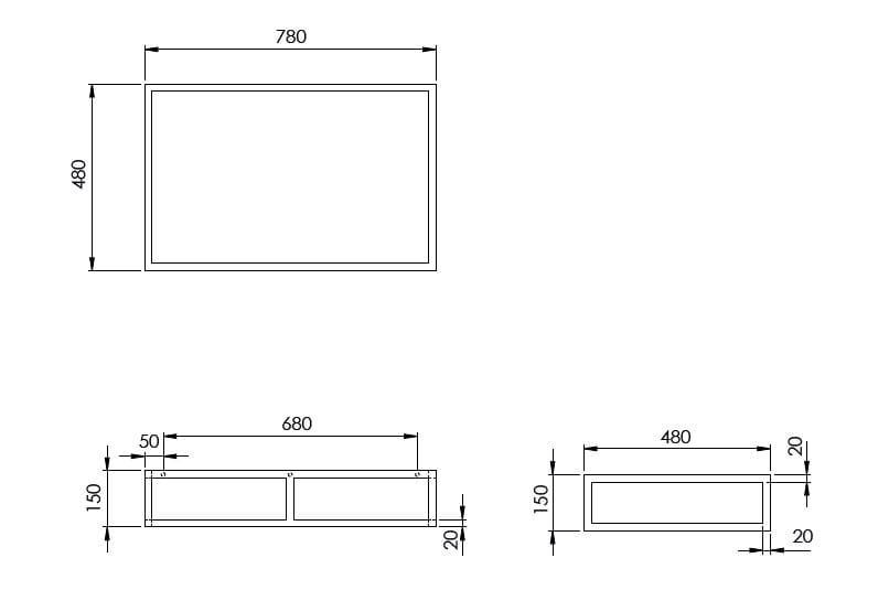 Металлическая подставка для раковины Azzurra Ceramica MISURA ARCH-00013515 - Вид №3