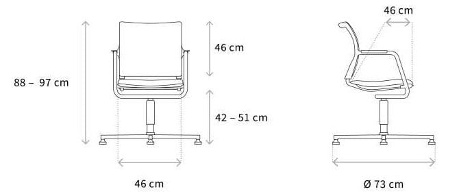 Стул с колесами Wagner ARCH-00001556 - Вид №2