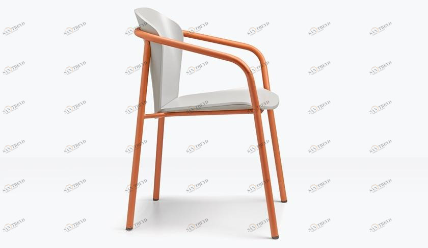 SCAB DESIGN Кресло из стали и дерева с подлокотниками Finn sun-id-1488684