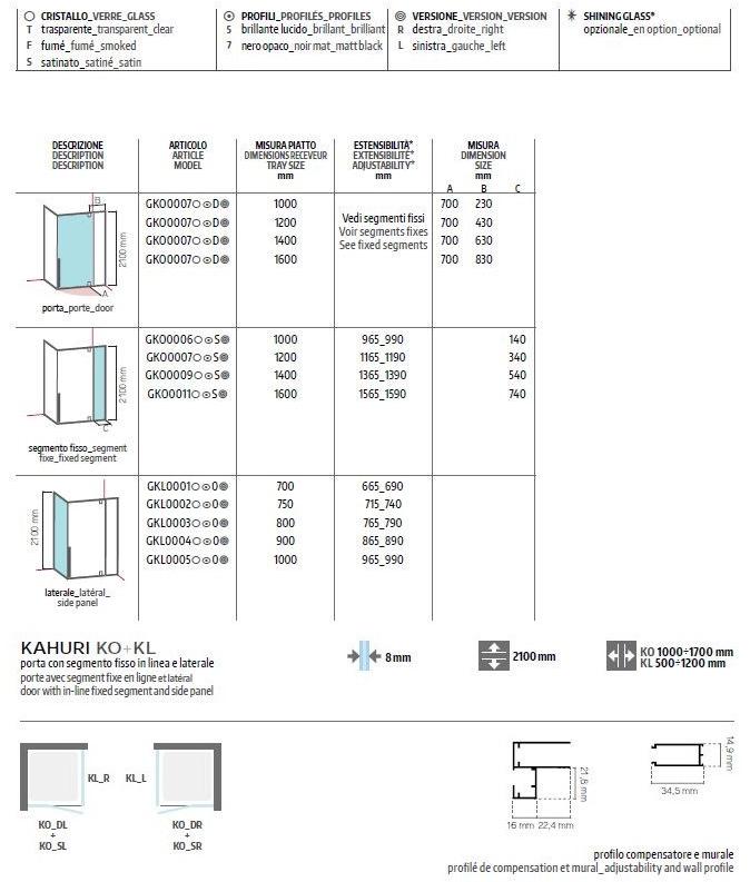 Glass1989 Прямоугольная душевая кабина с поворотной дверцей Showering sun-id-1348819 - Вид №3
