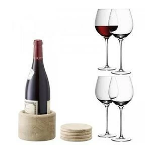 Набор из 4 бокалов для красного вина с подставками Wine 750 мл