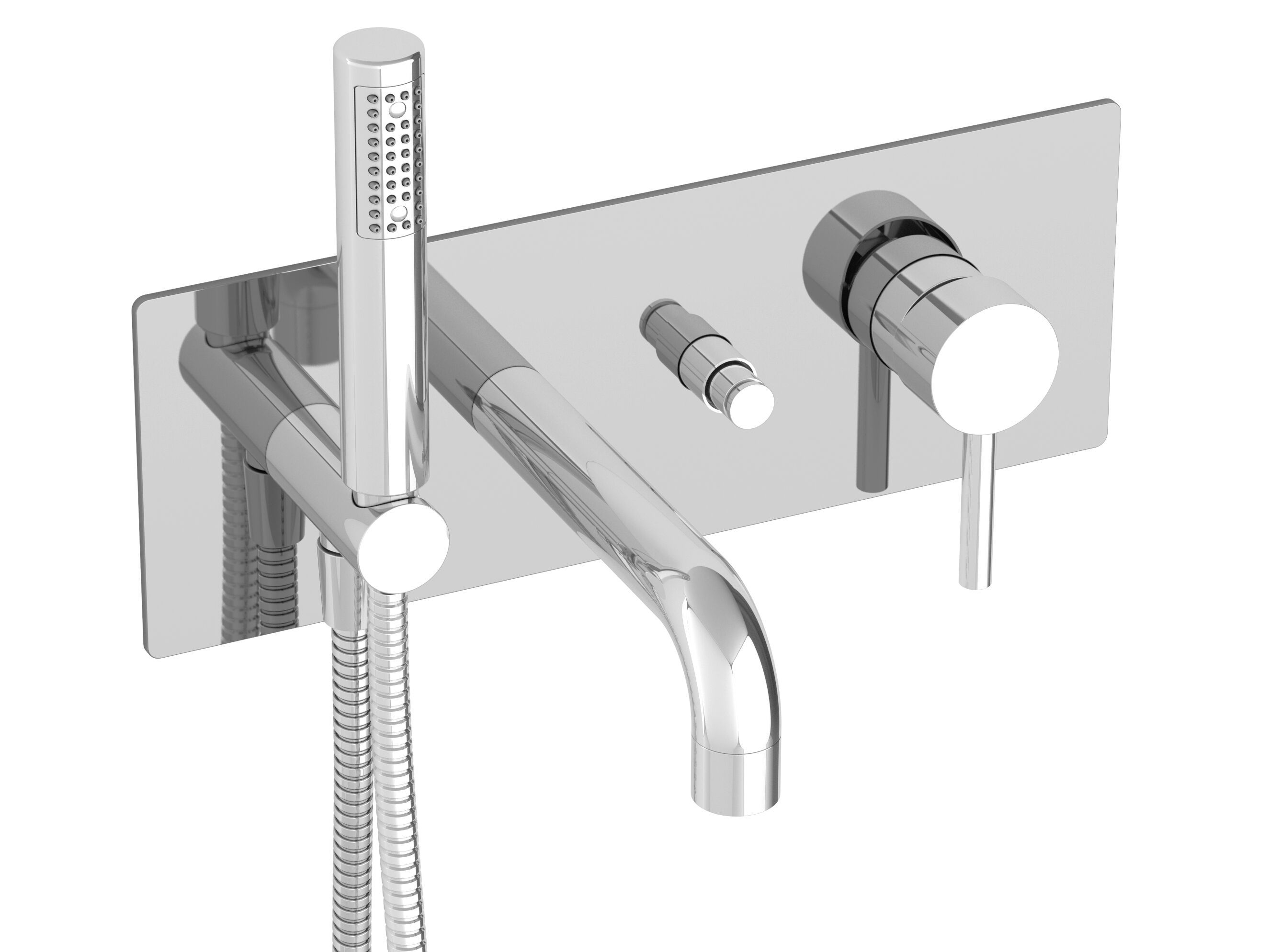 Настенный смеситель для ванны со сбалансированным переключателем давления BARIL Zip B66 ARCH-00057804