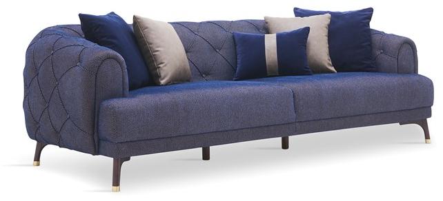 Enza Home Тафтинговый 3-местный диван из ткани Navona sun-id-1516562 - Вид №7