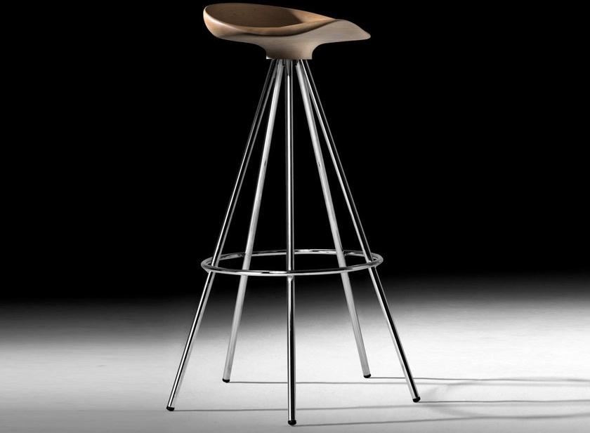 BD Barcelona Design Высокий табурет на жердочке из алюминия и дерева Jamaica sun-id-1371570 - Вид №1