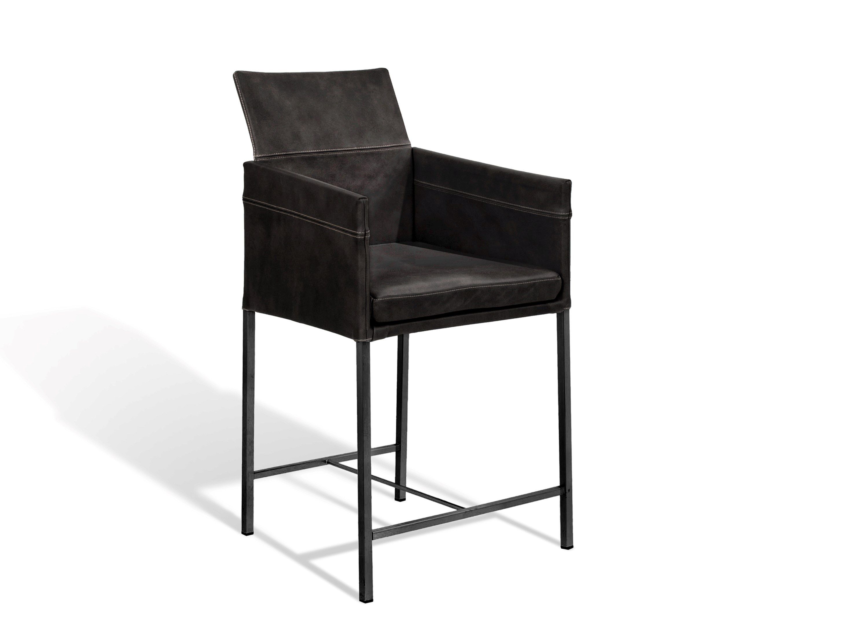 Мягкий барный стул с подлокотниками KFF Texas Flat ARCH-00092558 - Вид №2