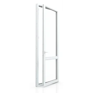 Балконная дверь пластиковая ПВХ Deceuninck одностворчатое 213x70 мм (ВхШ) правая двухкамерный стеклопакет белый