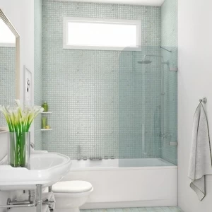 Шторка на ванну 70x160 GV-861A прозрачное стекло 6 мм GUTEWETTER TREND PEARL