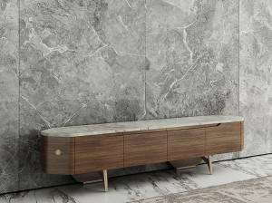 Мадия из ореха Каналетто и мраморная вершина