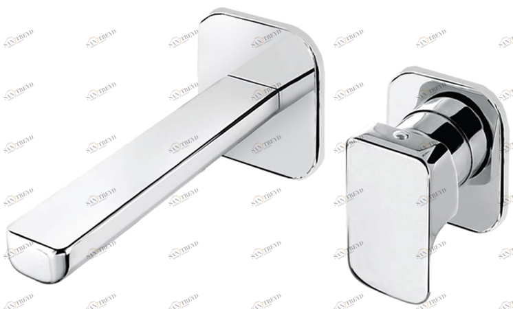 Fir Italia Смеситель для умывальника настенный из латуни с одной ручкой Daily 44 sun-id-1365973