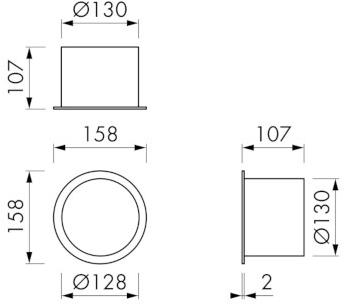ESS Easy Drain Встроенный держатель рулона из нержавеющей стали Roll Tcl-3 - Вид №3