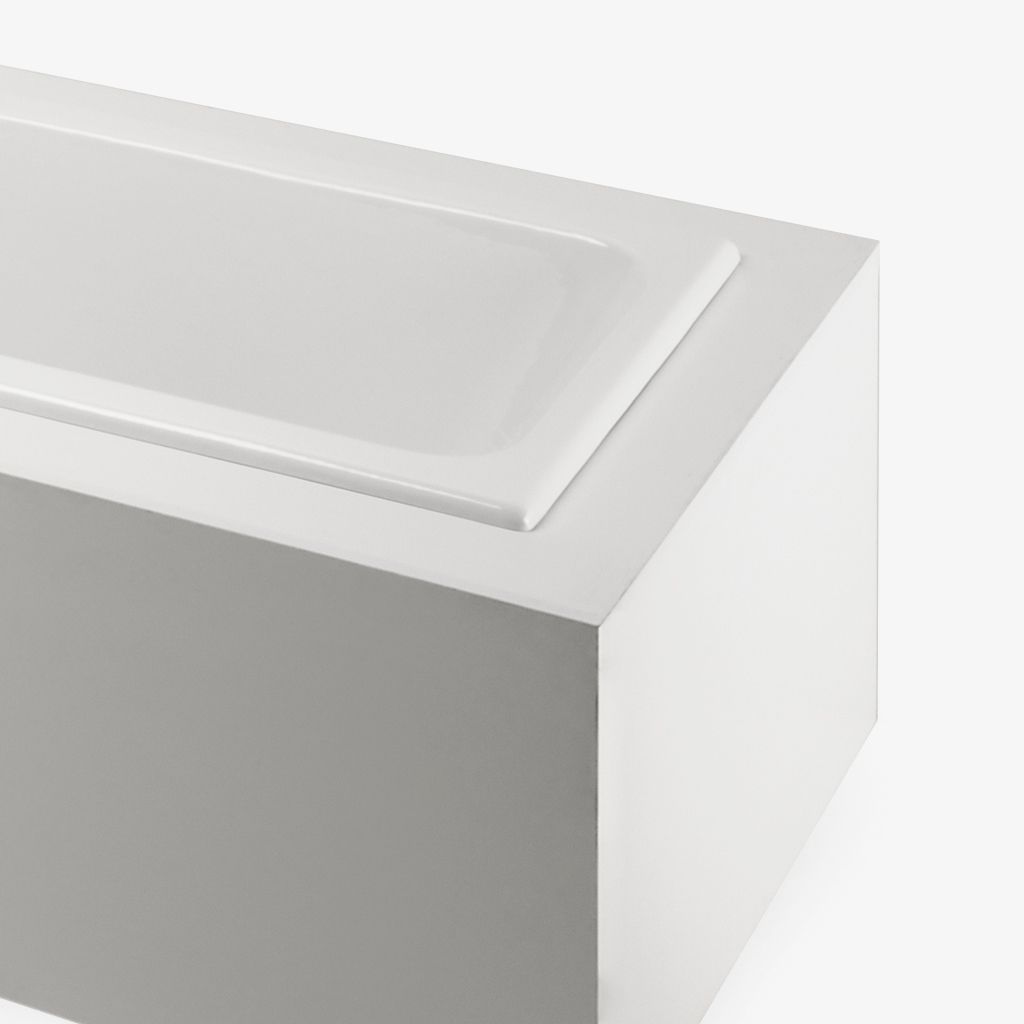 CGBT39 Кембридж 71 "x 32" x 21 "прямоугольная ванна из чугуна с торцевым сливом Waterworks CAMBRIDGE - Вид №1