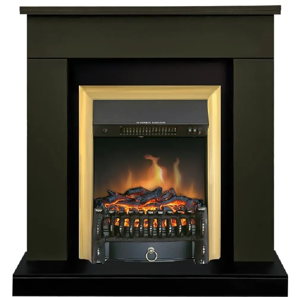 Каминокомплект Royal Flame Bergen STD SFT разборный Fobos FX Brass 1.5 кВт цвет темная олива 89396830 STLM-2123769 