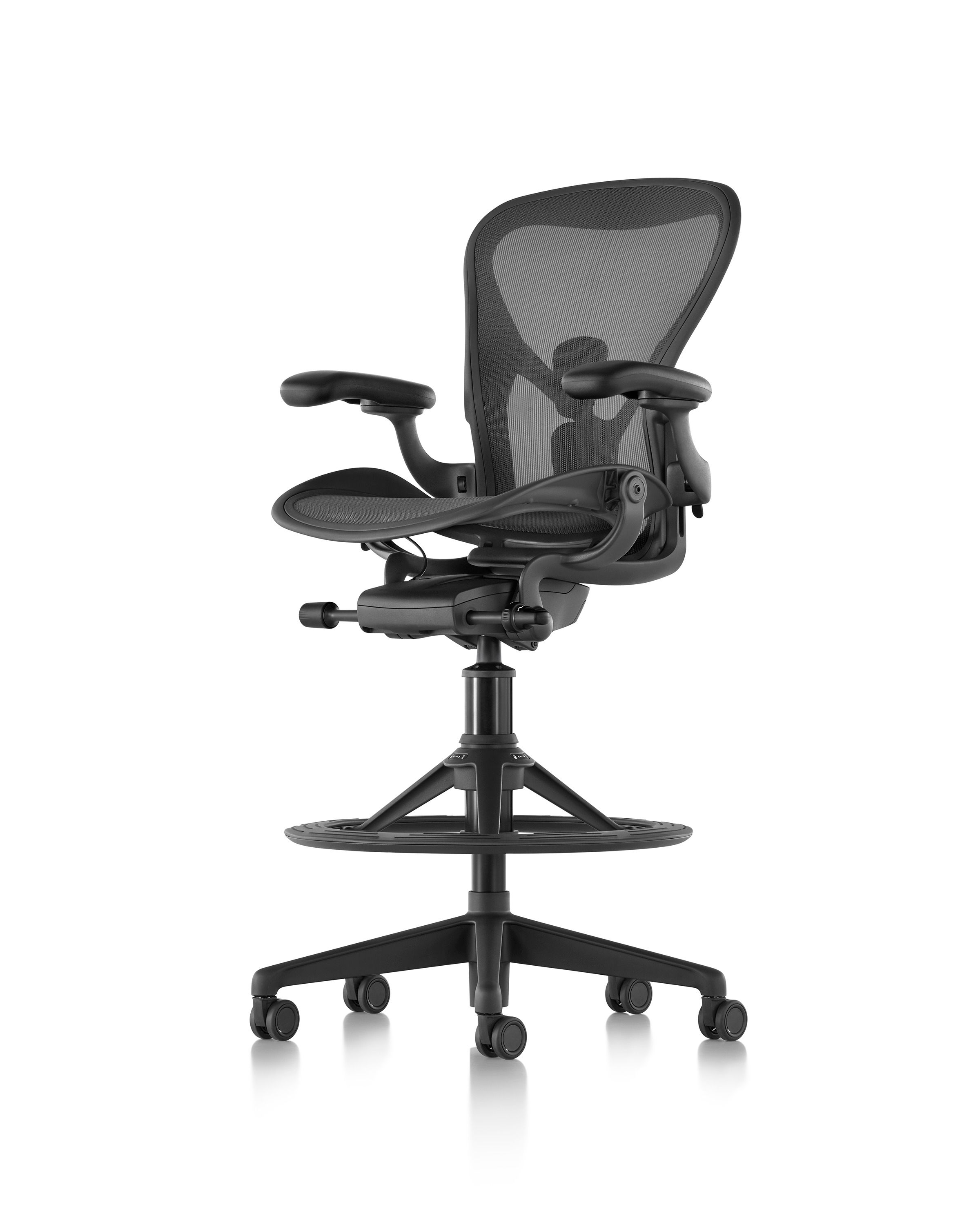 5 спиц поворотный офисный стул с подлокотниками Herman Miller Aeron ARCH-00029451 - Вид №4