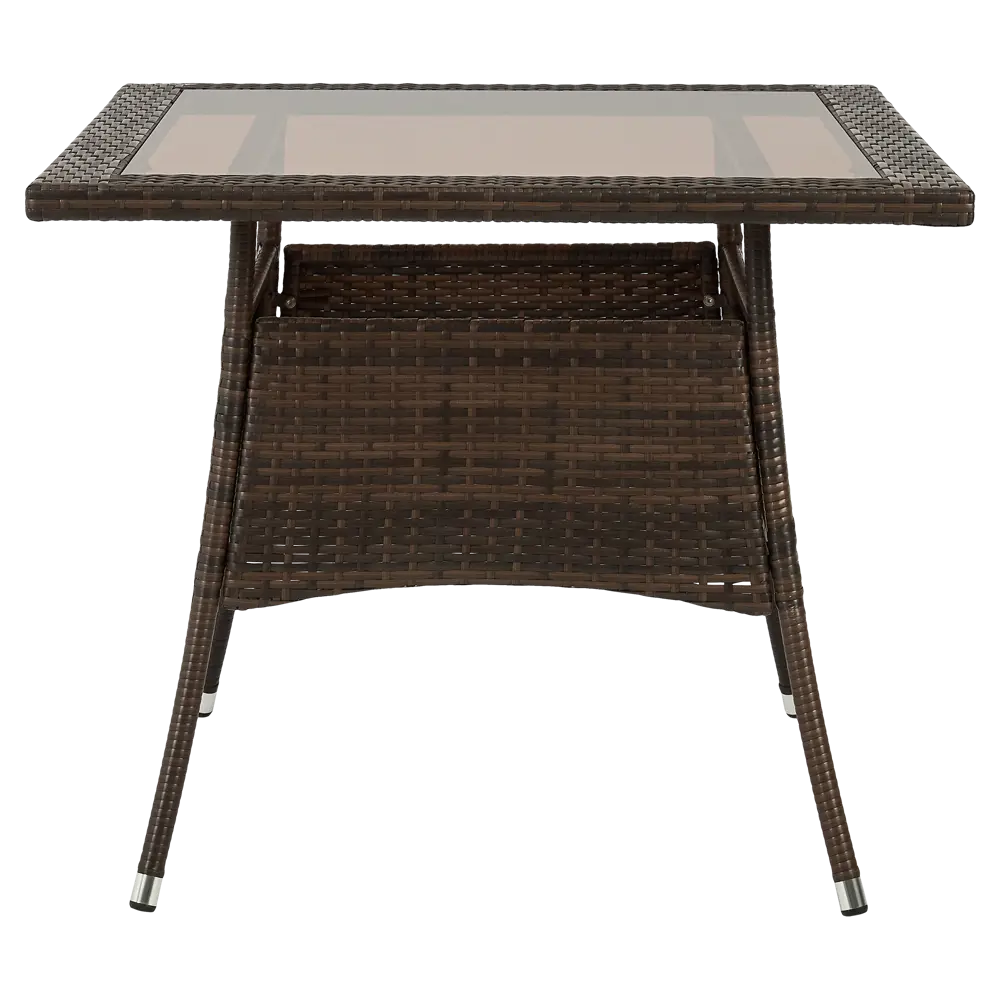 Садовый стол нераздвижной BEGINIA Elia 90x90 см сталь коричневый STLM-2095946 - Вид №6