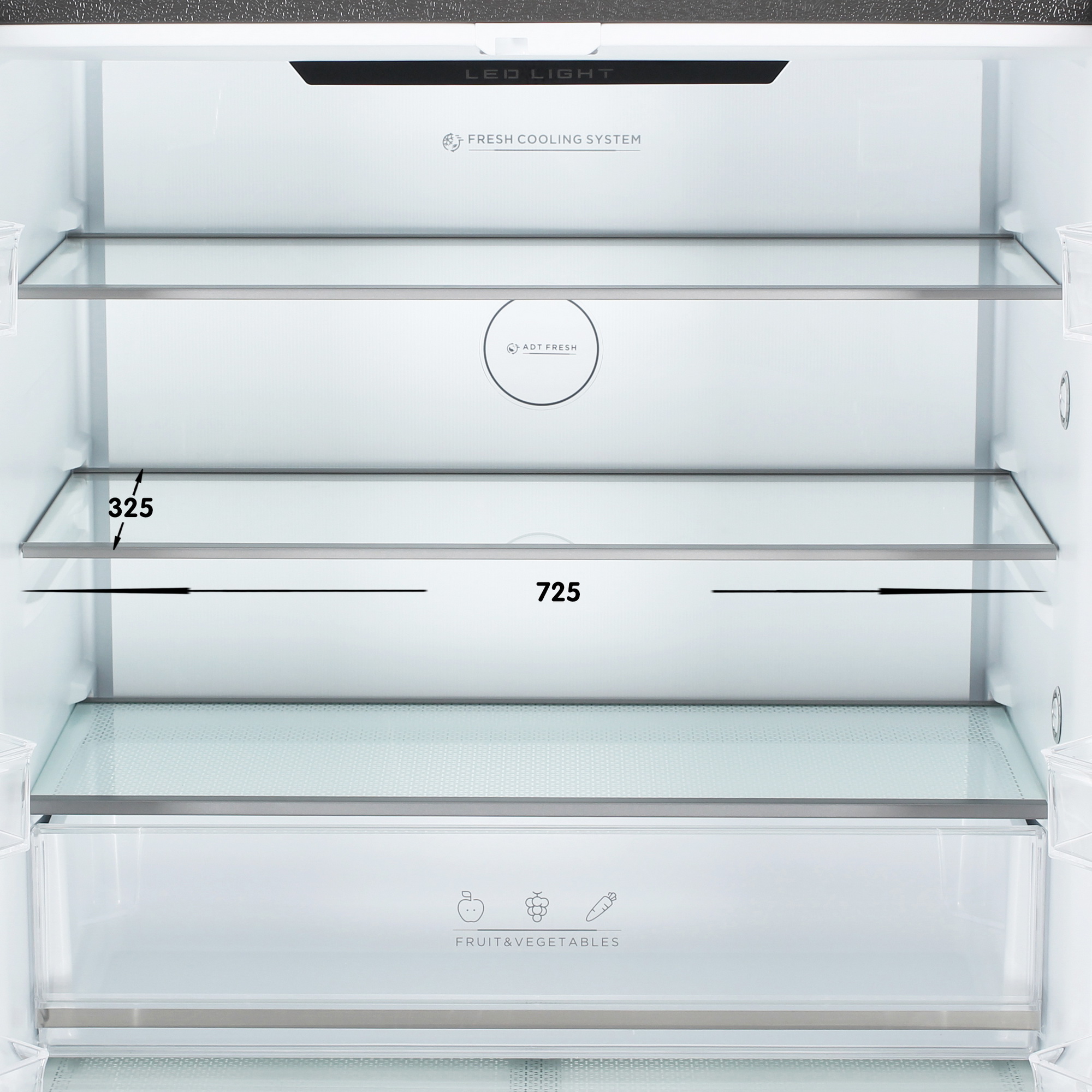 9237755 Холодильник многодверный   DEXP MFr4-53AMA серебристый STDN-0024836 - Вид №10