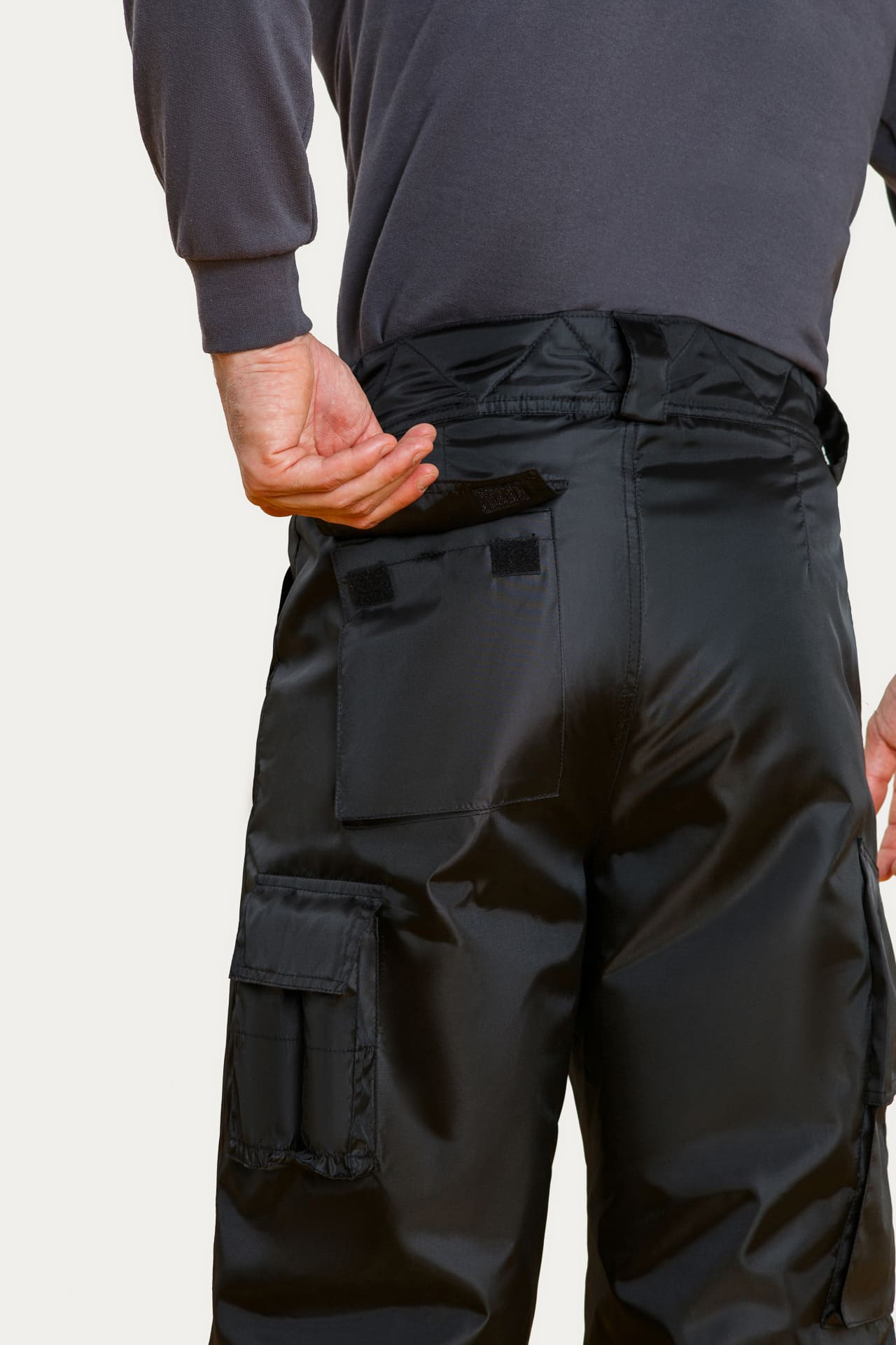 65000 Брюки непромокаемые зимние черные  Зимняя спецодежда  размер 48-50/170-176  - Вид №4