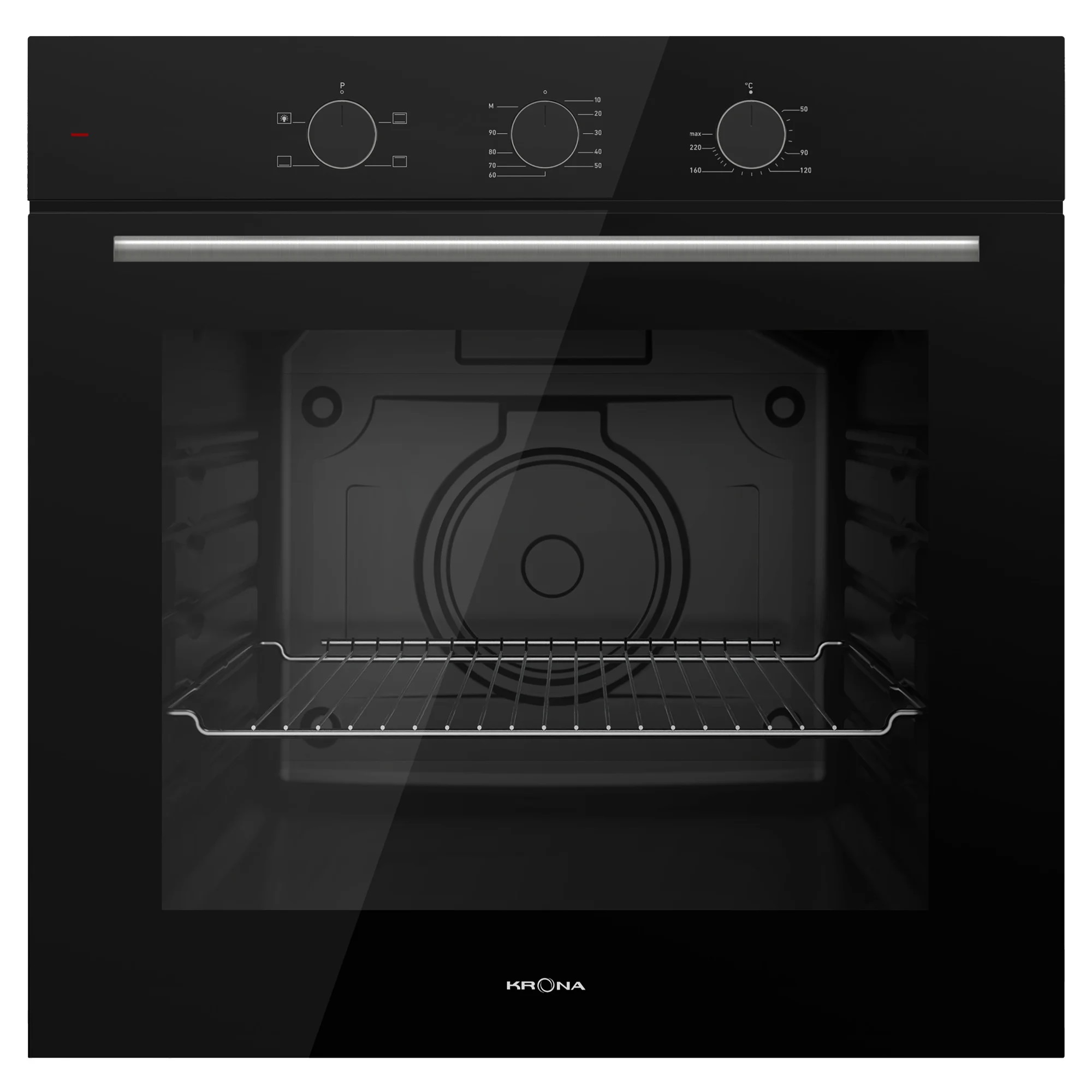 9039367 Электрический духовой шкаф KRONA ELEMENT 60 BL черный KRONA1 STDN-0008204