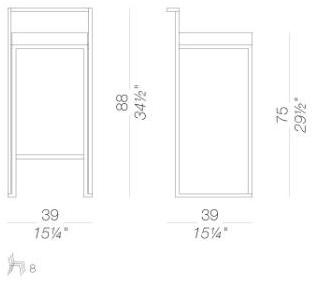 Lapalma Высокий штабелируемый табурет Cuba+cubo sun-id-1456520 - Вид №12