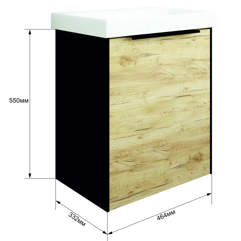 Подвесная тумба Sanflor Барселона для раковины с системой плавного закрывания 88318503 STLM-0077587 - Вид №6