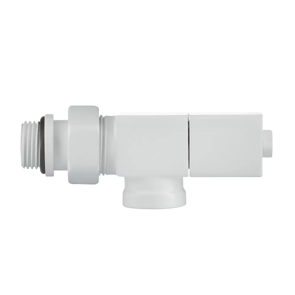 Набор вентилей для радиатора Royal Thermo Cube 1/2" осевой цвет белый 89353154 STLM-2081420  - Вид №7