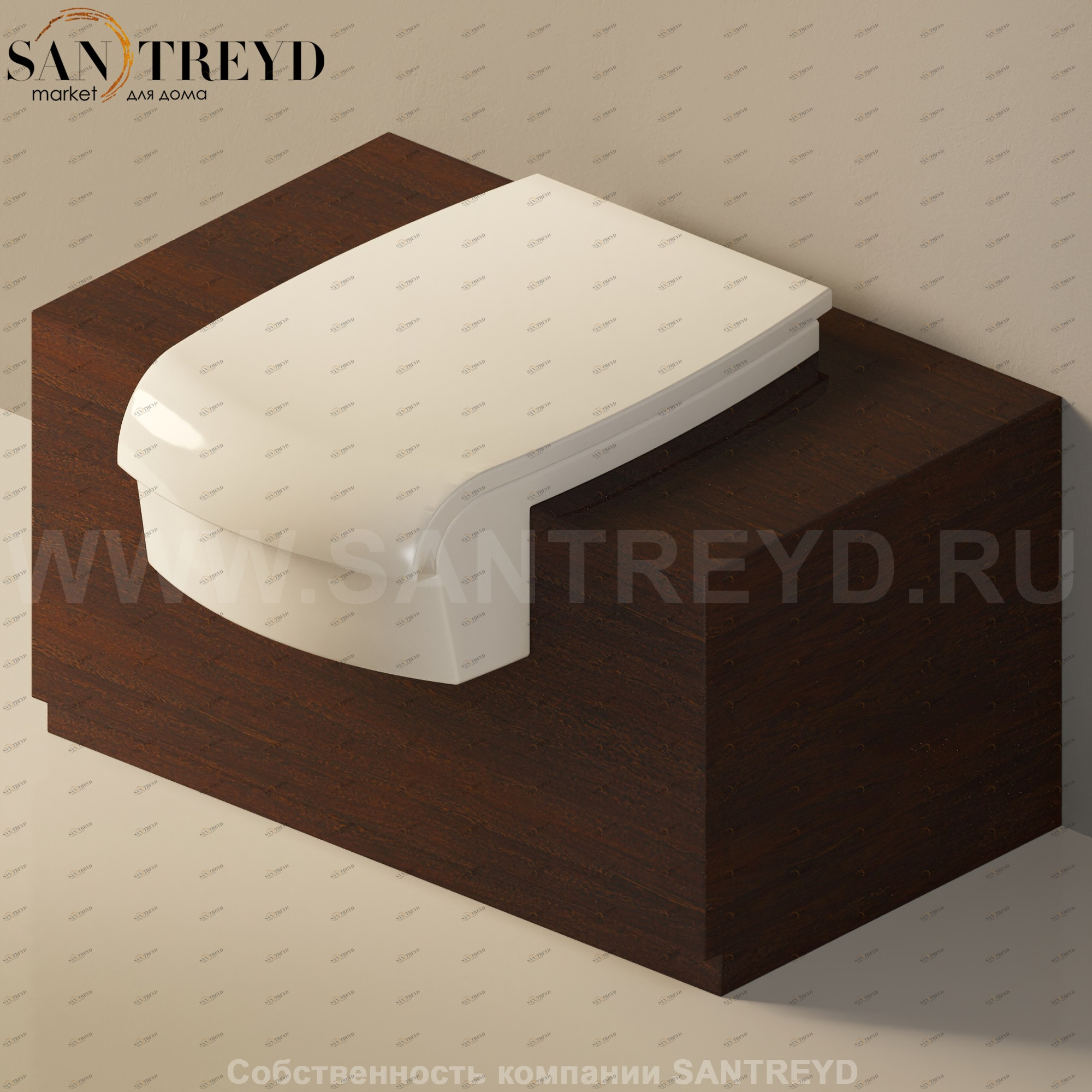 Flaminia UNA Консоль для унитаза или биде от 75 до 135 см темный дуб UNA75WB.WD Ceramica Flaminia UNA75WBWD