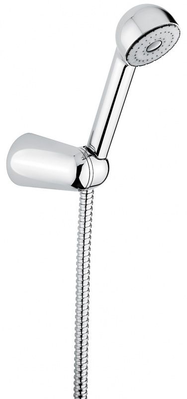 112CR Ручной душ 112: лейка, шланг, крепеж, цвет хром EMMEVI 