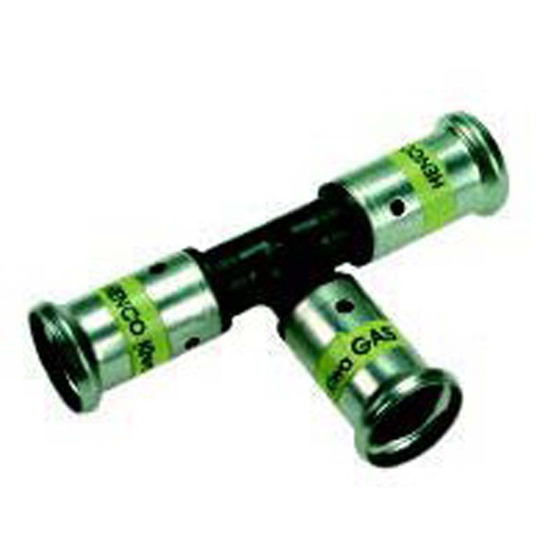 Тройник пресс для газа PVDF HENCO 26х20х26 10PKG262026