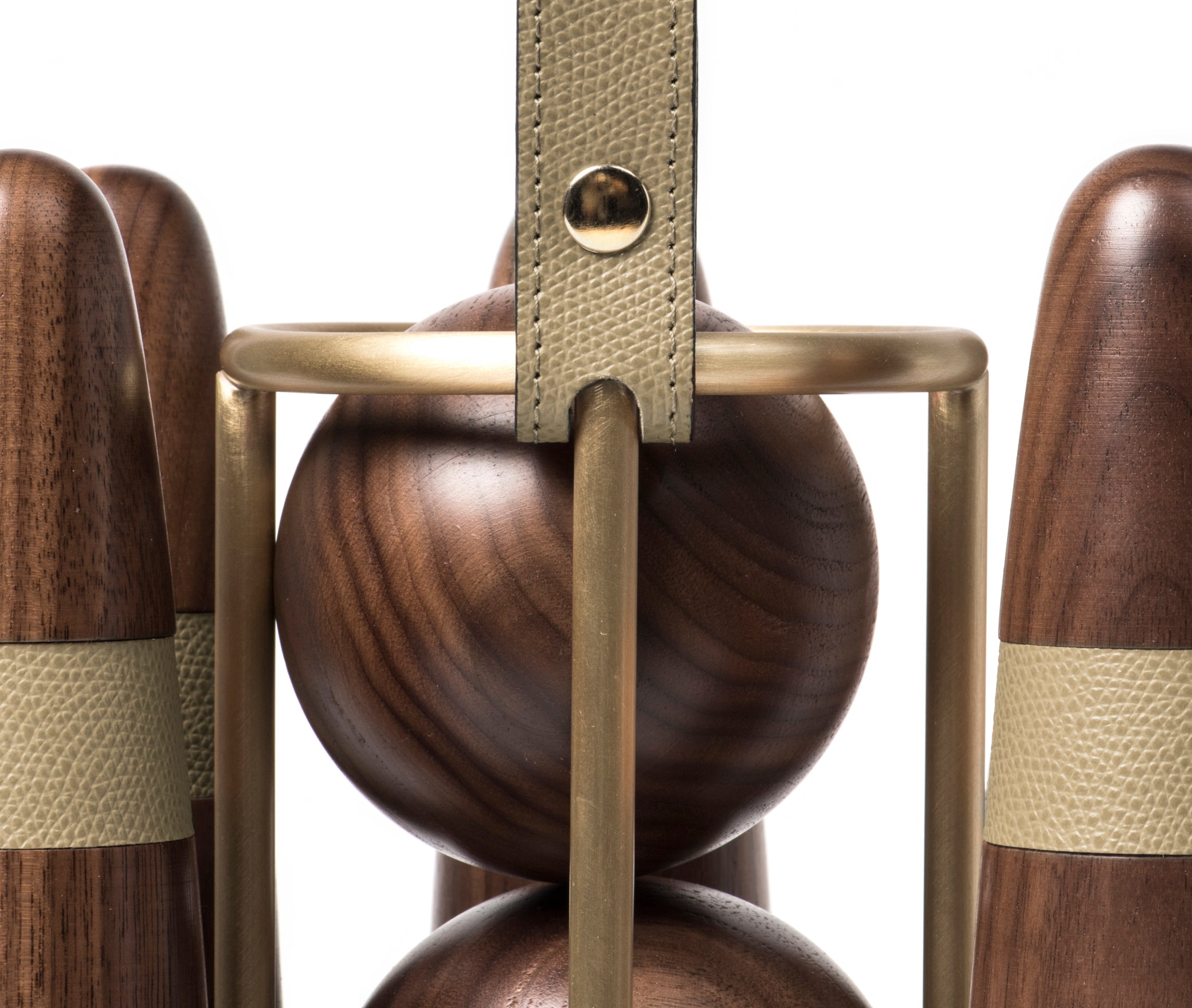 Набор для боулинга - Ø 22XH35 см / зернистая кожа_черный Pinetti 00.1010.029.001 - Вид №6