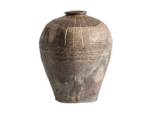 Керамический круглый садовый горшок