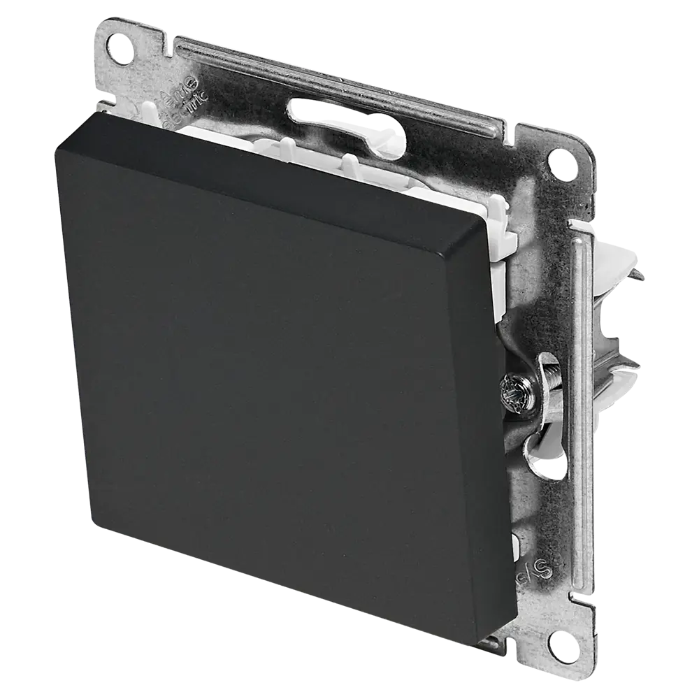 Выключатель встраиваемый Systeme Electric AtlasDesign 1 клавиша цвет базальт 89457172 STLM-2108797 - Вид №1