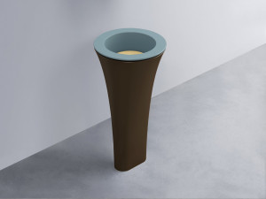 AMLA45-PL+AMPILT-CN+AMCOLT-CA Раковина Amedeo Tondo отдельностоящая cielo Enjoy + Amedeo