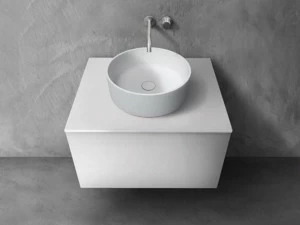 Blu Bathworks® Одинарная столешница для умывальника синего цвета ∙ stone ™ 700 Sac0700