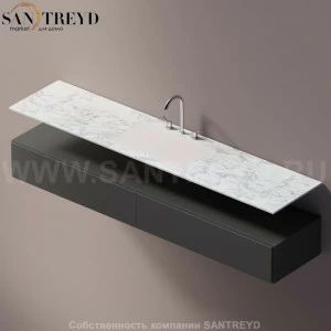 AELLN0CC12022YP Подвесная раковина настенная прямоугольная Agape Ell белая