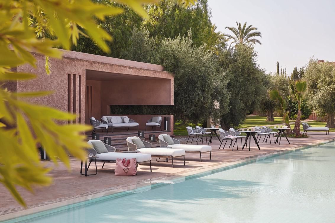 MNST969 Обеденный стол teak 264см x 118см Manutti Torsa - Вид №15