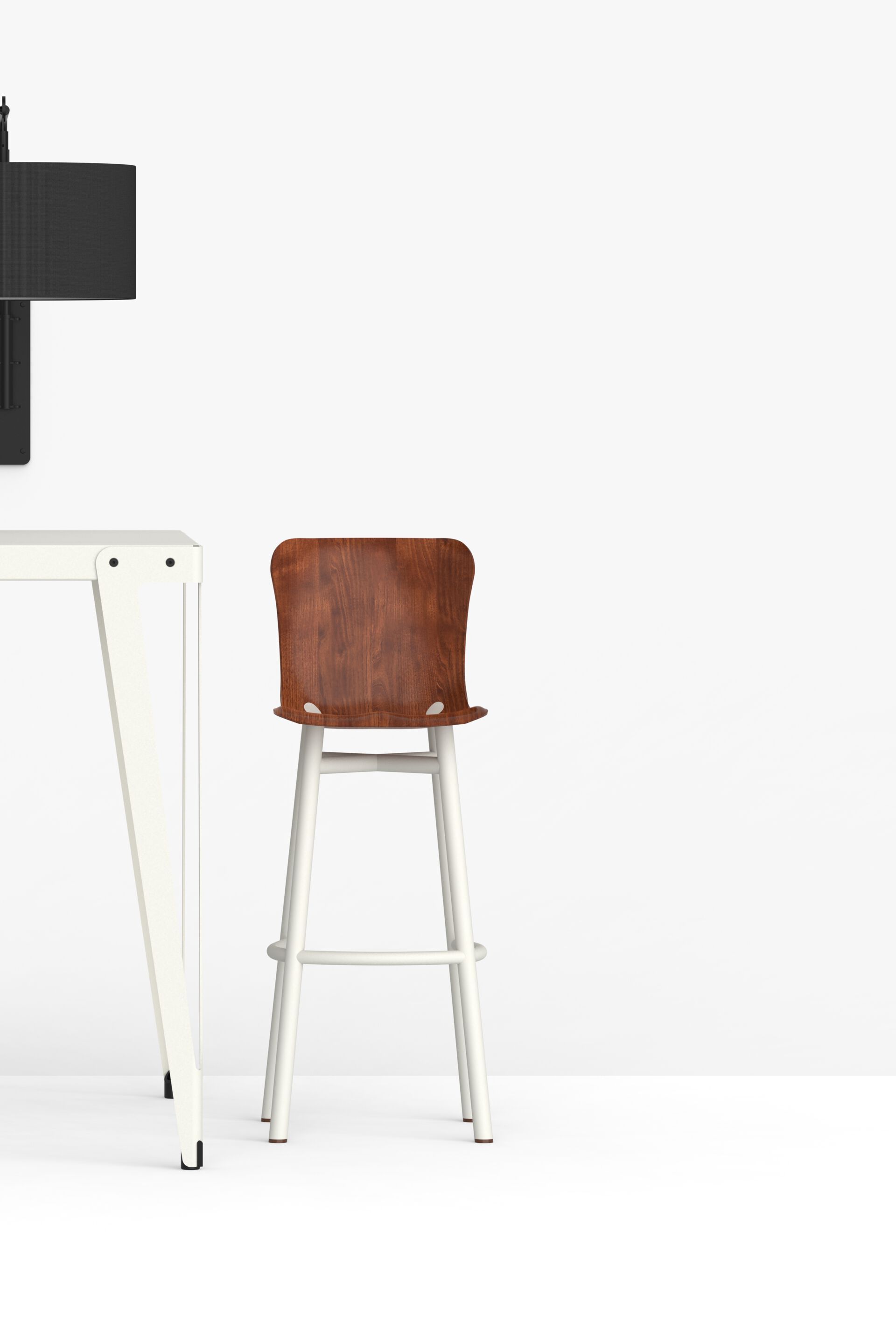 Деревянный барный стул со спинкой FUNCTIONALS Wendela ARCH-00014726 - Вид №7