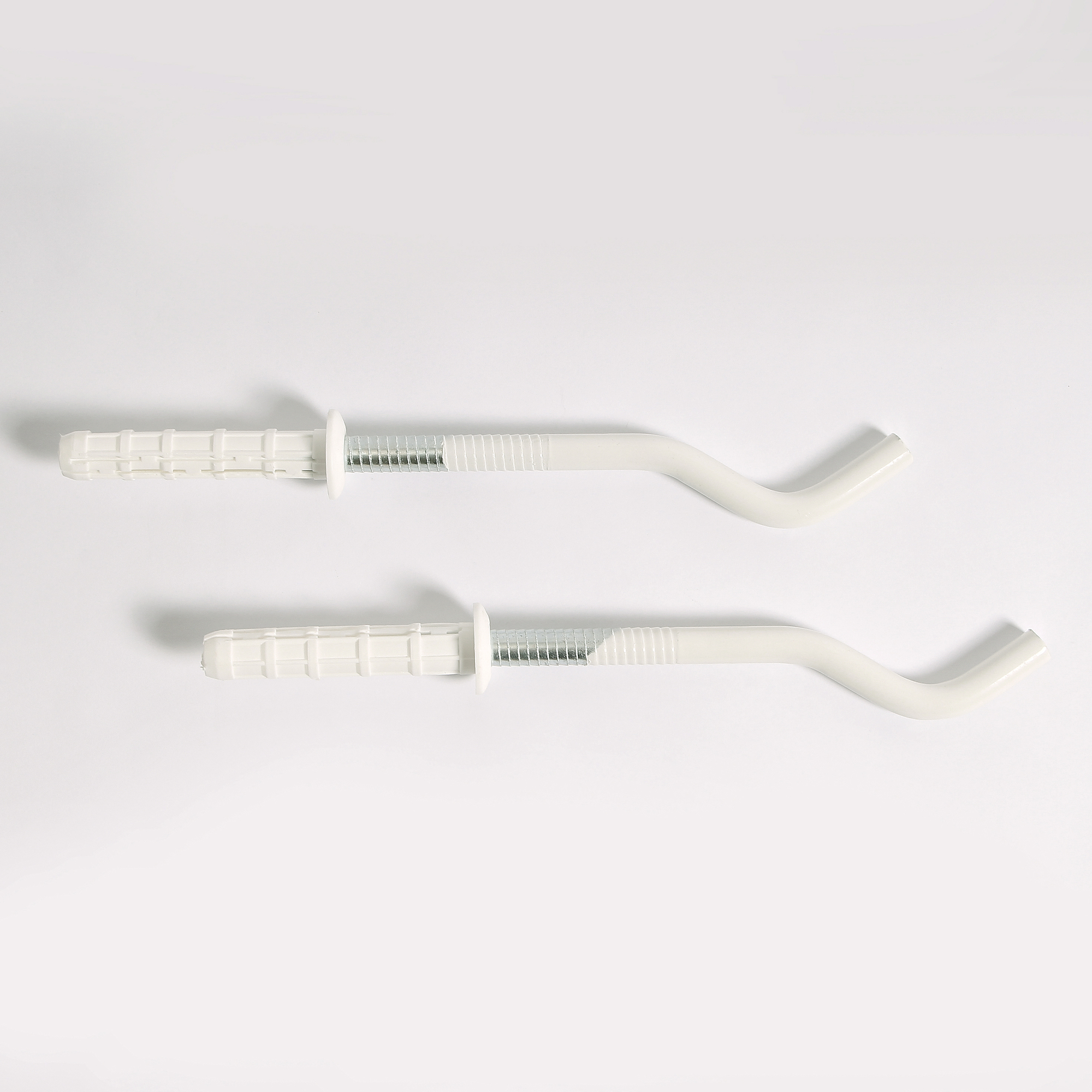 Комплект (2 шт) круглых штыревых пластифицированных кронштейнов TORIDO 9х170мм с дюбелями TABD09170P - Вид №3