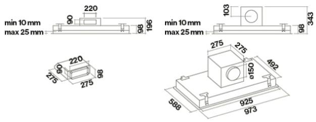 Falmec Потолочная вытяжка из закаленного стекла со встроенной подсветкой Design sun-id-1491628 - Вид №2