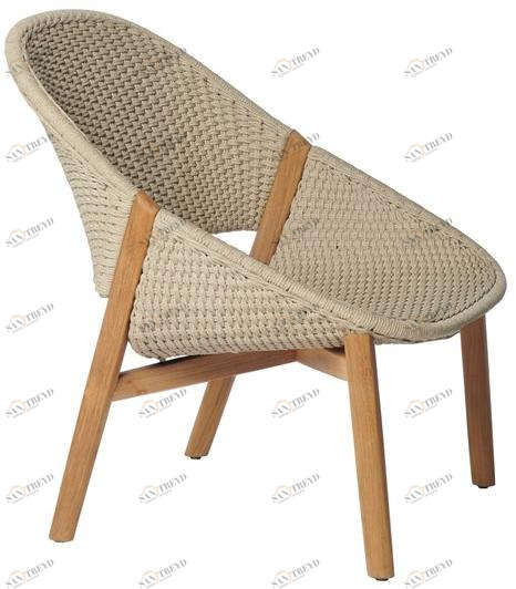 TRIBÙ Кресло из ткани tricord® и тика Elio 02512