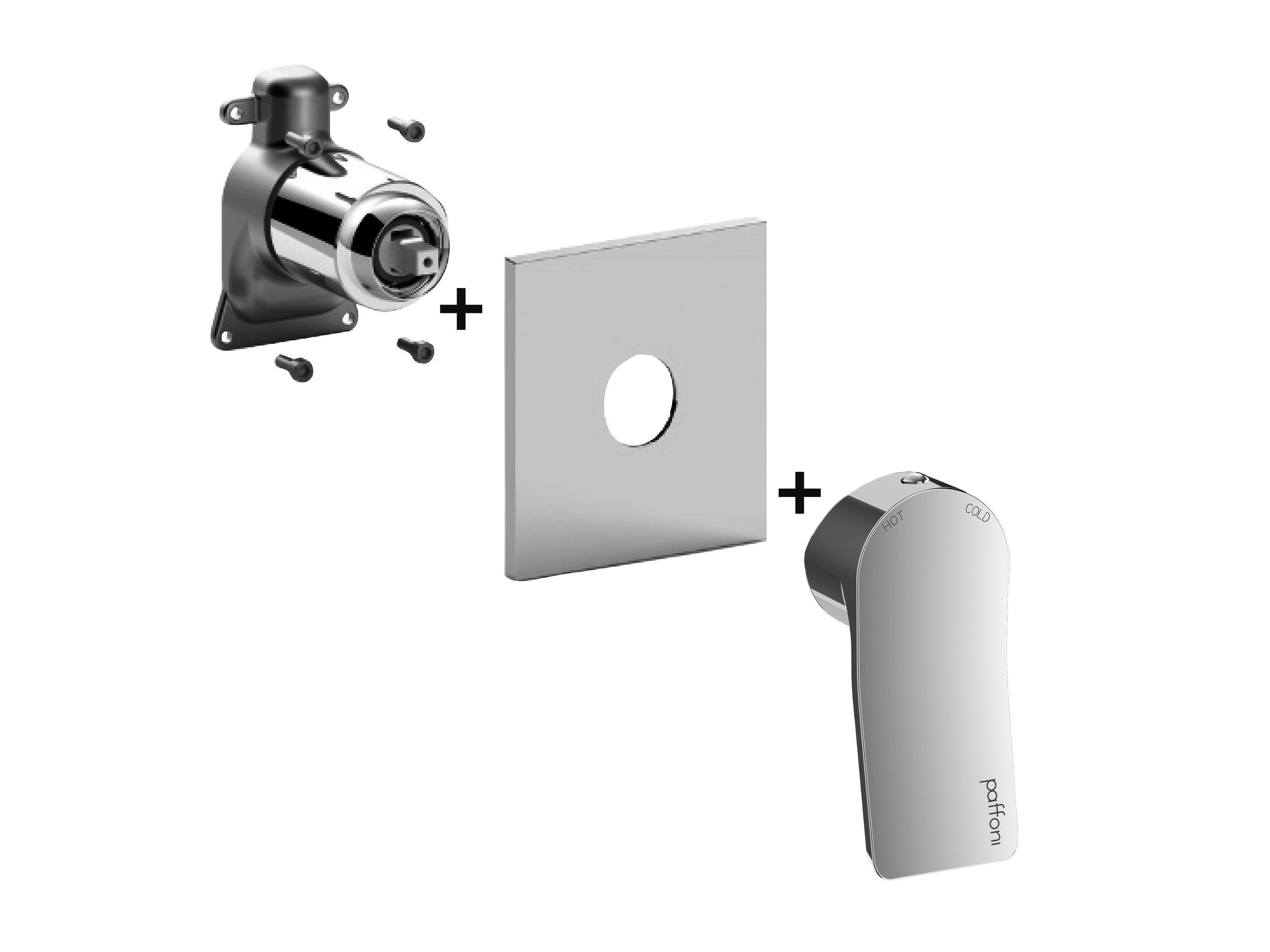 Встраиваемый смеситель для душа с пластиной RUBINETTERIA PAFFONI Tilt ARCH-00031474 - Вид №1