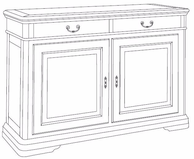 Arvestyle Буфет из массива дерева с ящиками Giotto sun-id-1464830 - Вид №5