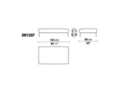 Угловой диван из ткани B&B Italia Michel ARCH-00050009 - Вид №42