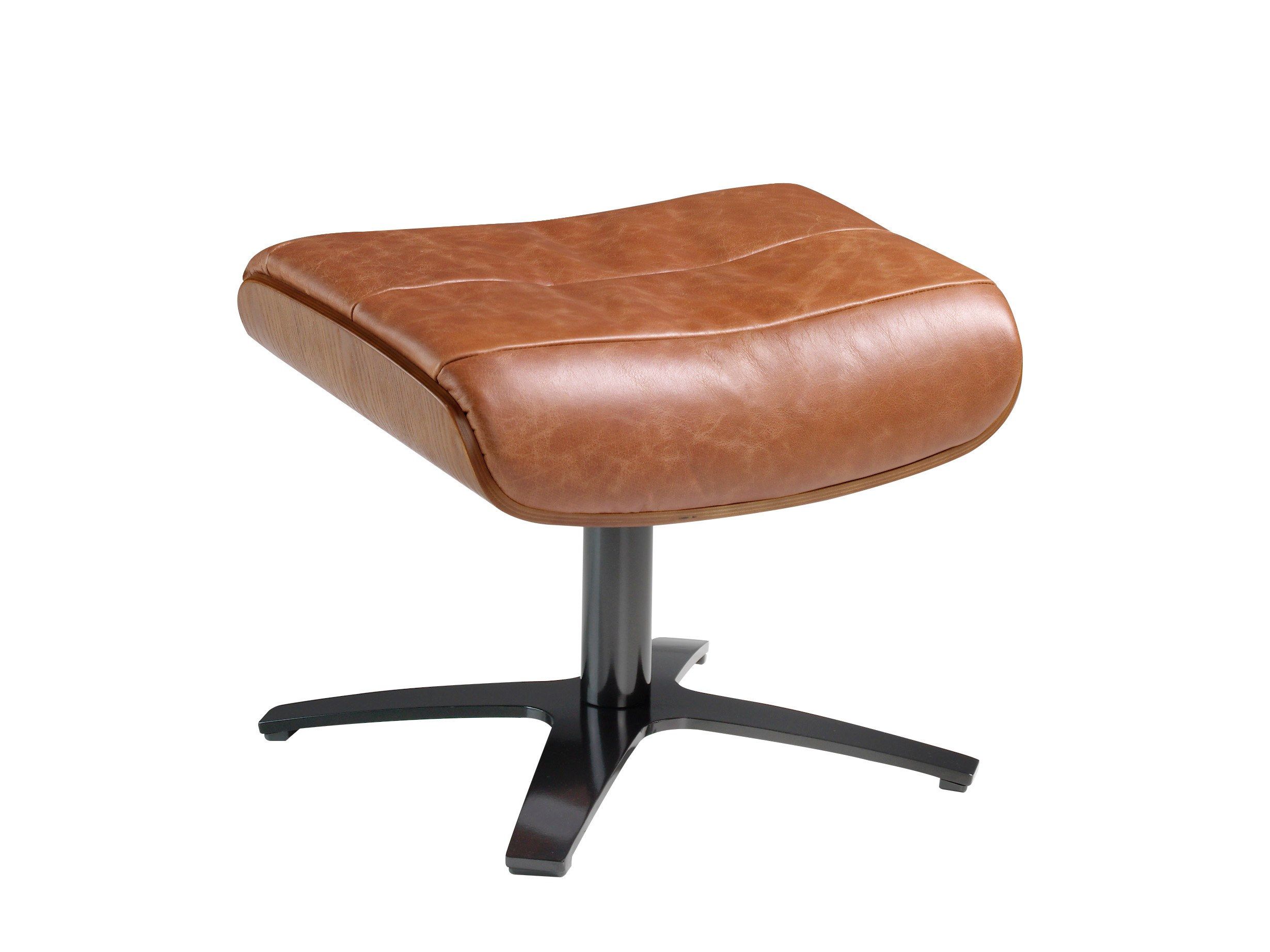 Кожаная мягкая поворотная спицевая подставка для ног Angel Cerda диван Trend ARCH-00114082