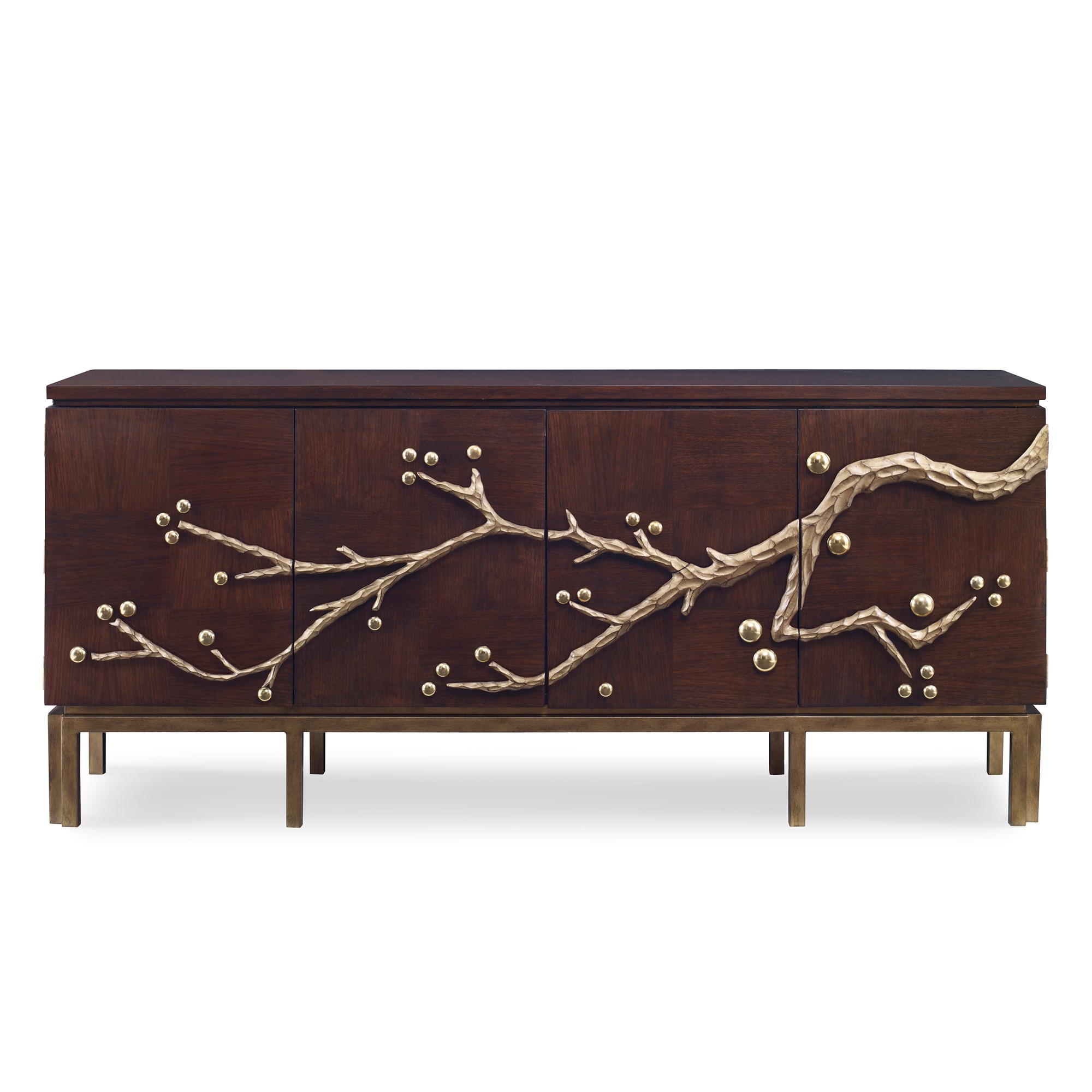 Шкафы 06809-820-002 Cherry Blossom Media Cabinet - Walnut Ambella  - Вид №2