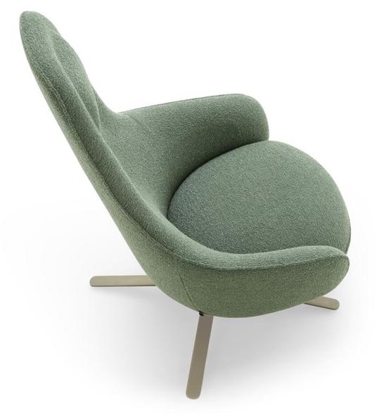 Ligne Roset 4-спицевое тканевое кресло с подлокотниками Moa 19500105 - Вид №3