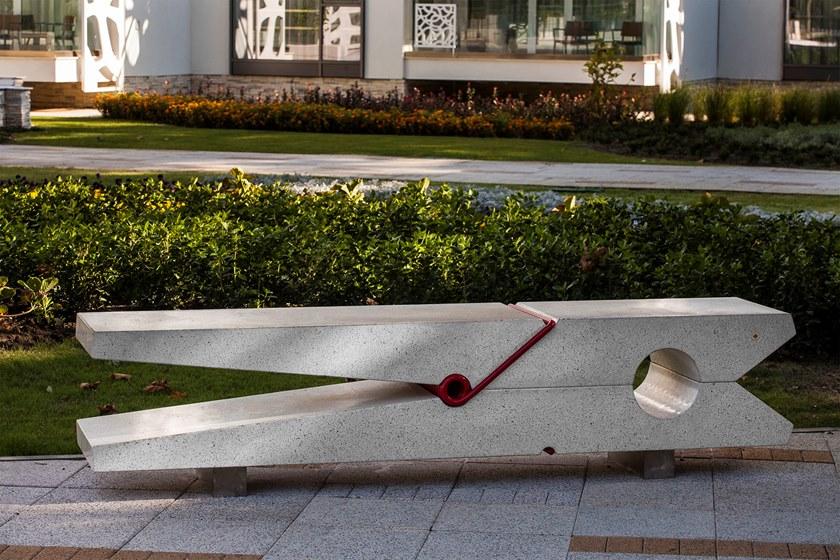 ENCHO ENCHEV - ETE Бетонная скамейка без спинки  138  - Вид №3