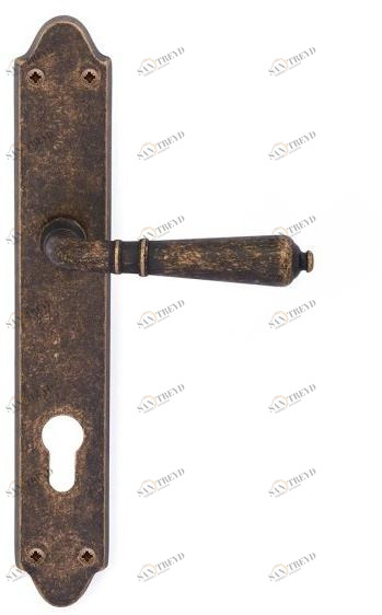 Pasini Ручка из латуни на пластине с накладкой Mod. 800 0030 