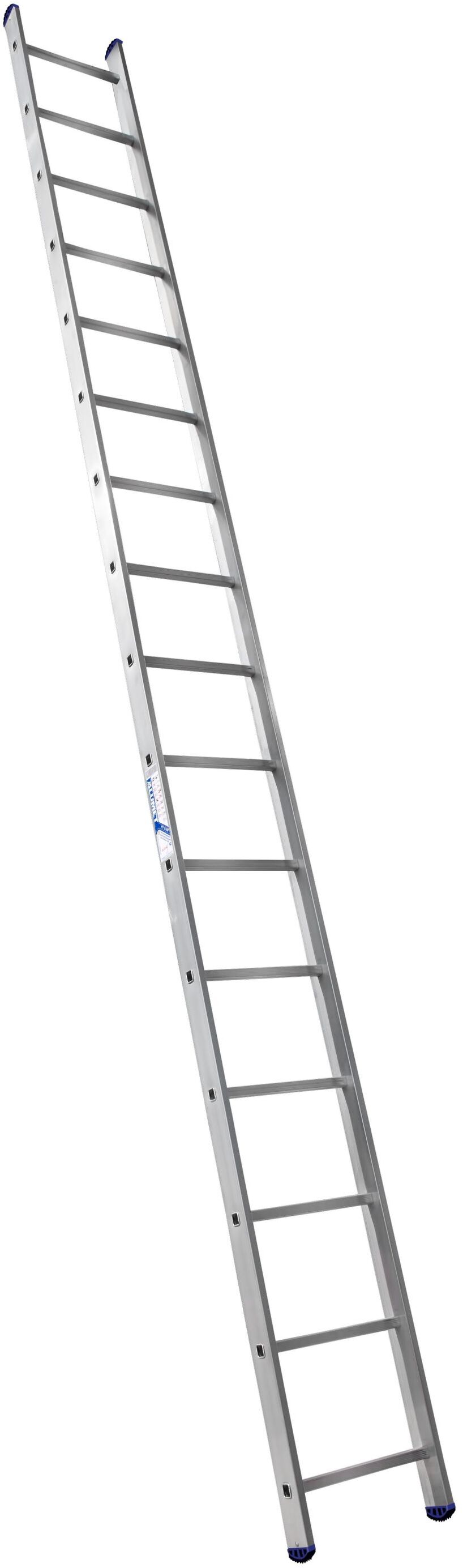 Алюминиевая односекционная приставная лестница HS1 6116
