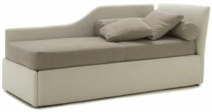 Bolzan Letti Односпальная кровать с изголовьем и фигурной боковой панелью Biba